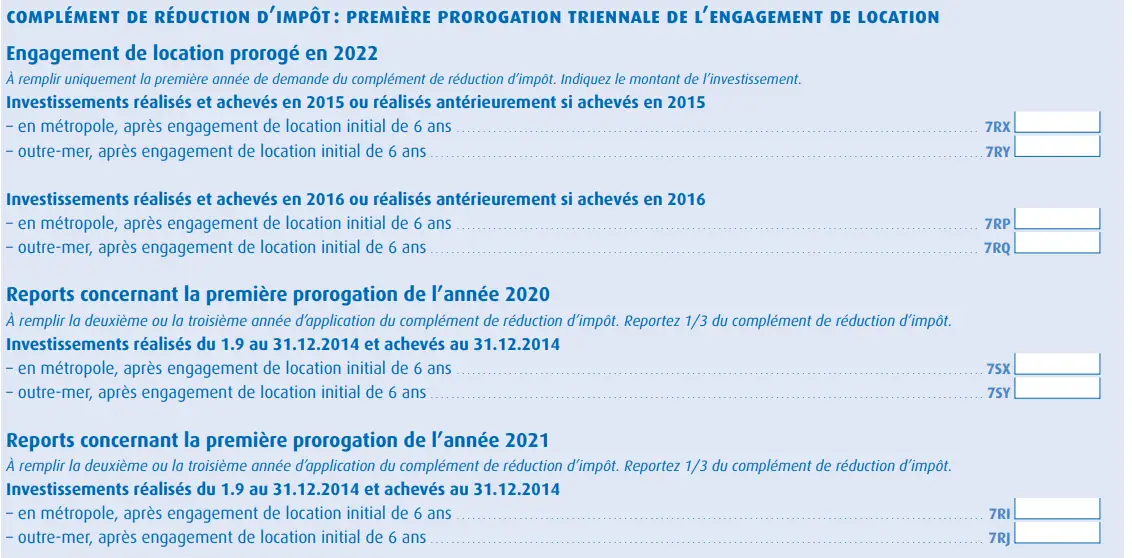 Cases De La Déclaration D'impôt Pinel 2024.